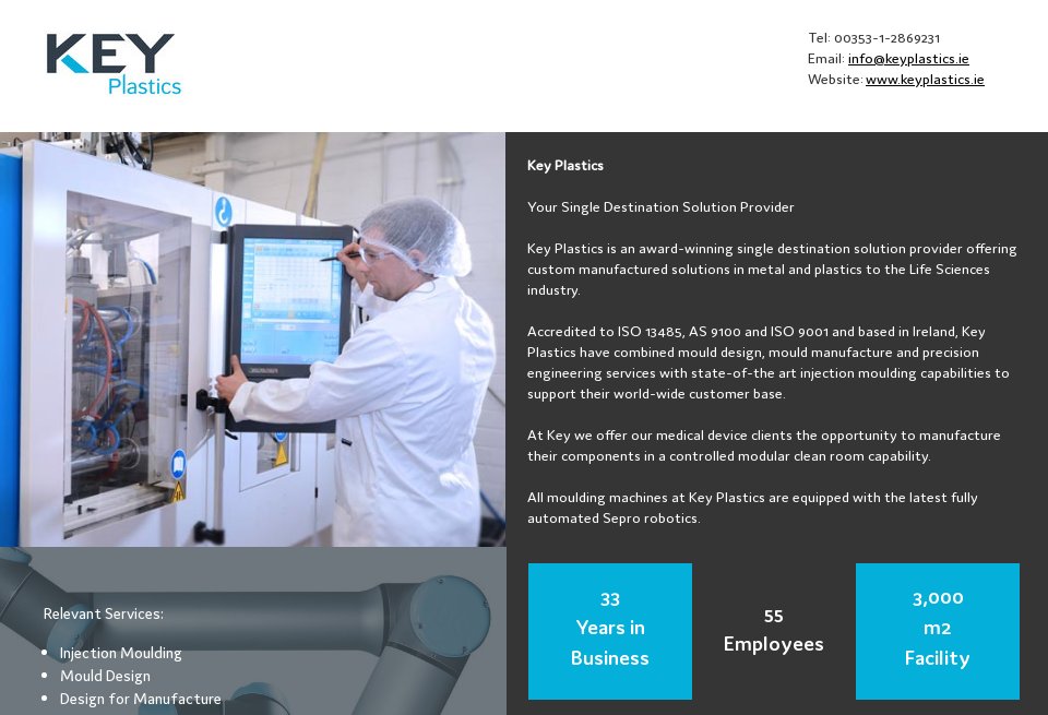 Key Plastics Medical Technology Issue 21 November 2019