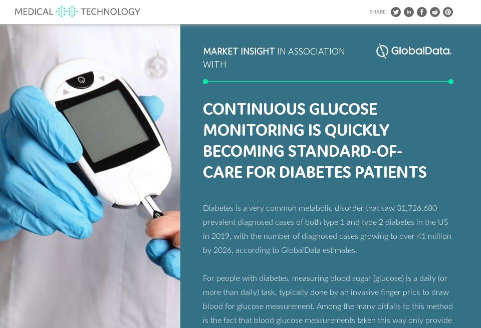 Continuous glucose monitoring is quickly standardofcare for