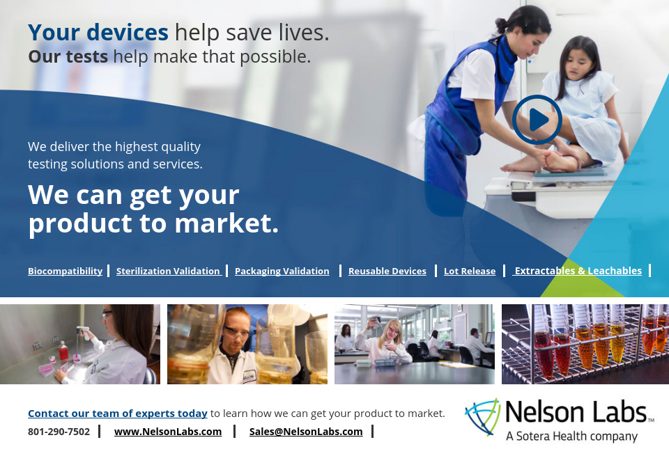 Nelson Labs Medical Technology Yearbook 2018